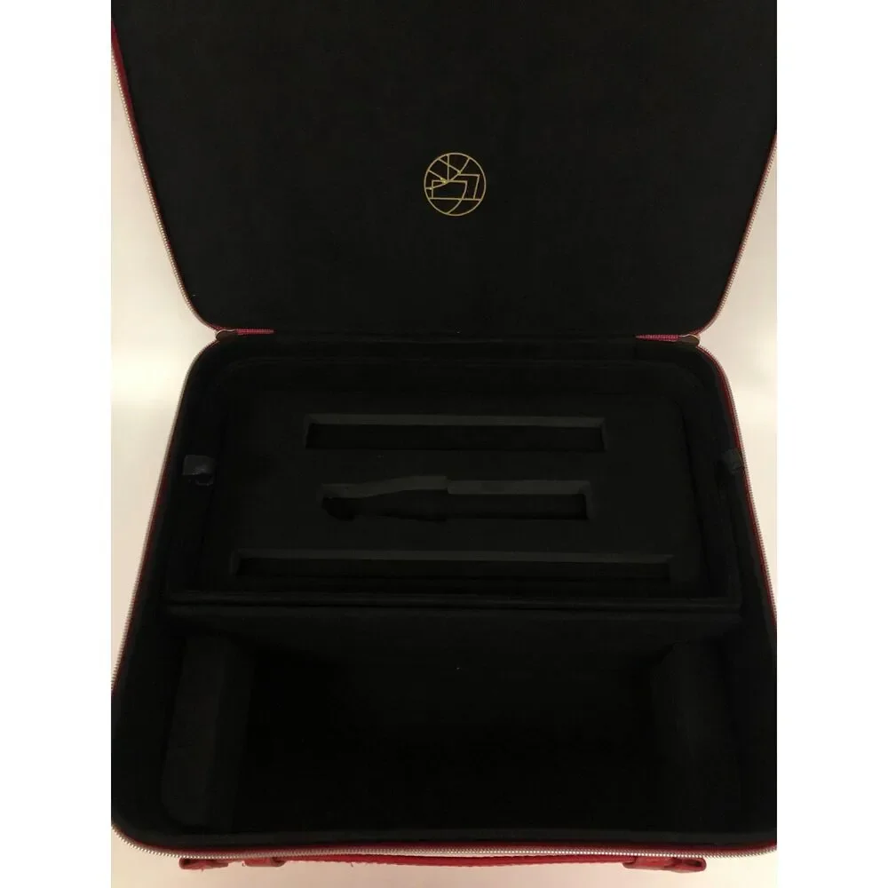 Shu Uemura Red Handheld Makeup Case Storage Box Cosmetic Bag